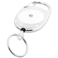 GERLOS ROLLER CLIP KEYRING CHAIN in Clear Transparent.