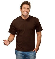 HANES V NECK TEE SHIRT.