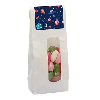 KRAFT BAG with Window & Filled with Special Category Sweets.