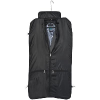 LARGE STURDY POLYESTER SUIT CARRIER in Black.