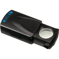 LOUPE COMPACT MAGNIFIER GLASS in Black.