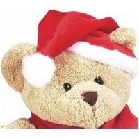 MINI XMAS BONNET FOR SOFT PLUSH ANIMAL in Red & White.