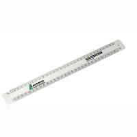 OVAL SCALE RULER in White.