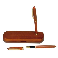 OXFORD ROSEWOOD WOOD WRITING SET in Wood.