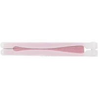 PAPER HAND HELD FAN with Plastic Handle in Pink.