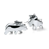 PHILIPPI BULL & BEAR PAPERWEIGHT.