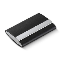 PHILIPPI GIORGIO in & Out Pocket Business Card Holder in Black.
