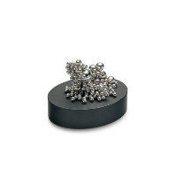 PHILIPPI MALO EXECUTIVE TOY MAGNETIC DESK PUZZLE PAPERWEIGHT in Silver with Black Base.