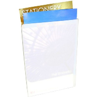 POLYPROPYLENE CONFERENCE FOLDER in Frosted White.
