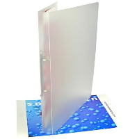 POLYPROPYLENE RING BINDER in Frosted Clear Transparent.