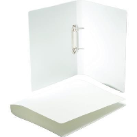 POLYPROPYLENE RING BINDER in Frosted White.