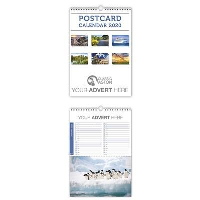 POSTCARD WALL CALENDAR.