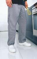 PREMIER PULL ON CHEF CHECK TROUSERS.