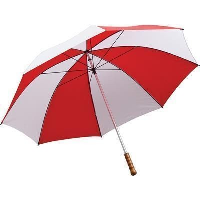 QUANTUM GOLF UMBRELLA in Red & White.