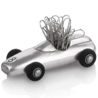 RACING CAR PAPERCLIP HOLDER.