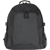 RECYCLED CHILLENDEN R-PET BUSINESS BACKPACK RUCKSACK in Black.