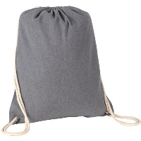 RECYCLED NEWCHURCH RECYCLED DRAWSTRING BAG in Grey.
