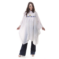REUSABLE DELUXE PROMOTIONAL PVC RAIN PONCHO with Hood.