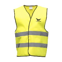 SAFETY FIRST SAFETY VEST in Neon Fluorescent Yellow.