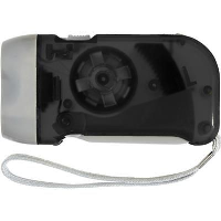 SELF CHARGER KINETIC DYNAMO TORCH in Translucent Frosted Black.