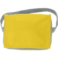 SIX CAN POLYESTER COOL BAG in Yellow.