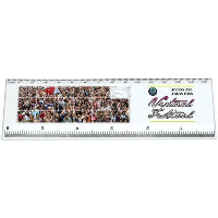 SLIDING PUZZLE RULER in White.