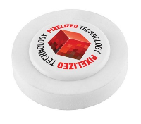 SNAP ROUND ERASER in White.