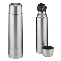 STAINLESS STEEL METAL 1 LITRE FLASK.