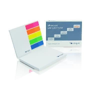 STICKY NOTE PAD & TAPE FLAG SET in Soft Cover.