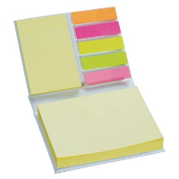 STICKY NOTES PAD & INDEX MARKER in White & Yellow.