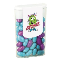 TASTY FRUIT SWEETS OR MINTS FLAVOURED ATOMZ in 16g Flip Top Plastic Case.