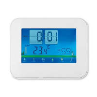 TOUCH SCREEN WEATHER STATION in White ABS Casing.