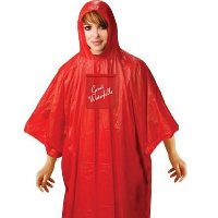 VINYL PONCHO with Hood.