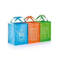 WASTE RECYCLING BAG SET in Green.