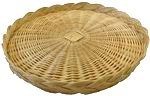 WICKER SERVING TRAY.