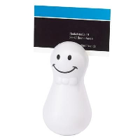 WOBBLY DESK BUSINESS CARD HOLDER in White.