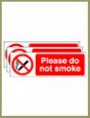 please do not smoke sign
