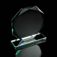 Budget Jade Green Octagan Award (OCT12JG)