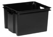 Black Plastic Storage Boxes