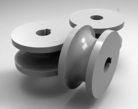 Roller Set for Profile Bender - 1 &#189; inch Tube (38.1 mm) Plastic