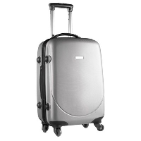 20 Inch Abs Trolley Suitcase In Matt Silver