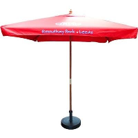 2M Square Wood Parasol