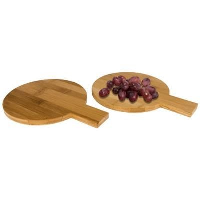 2-Piece Bamboo Amuse Set Round In Wood