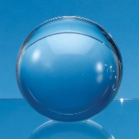 6Cm Optical Crystal Sphere With Flat Base