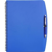 A4 Spiral Wiro Bound Note Book & Ball Pen In Blue
