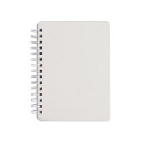 A5 Spiral Note Book In White