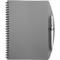 A5 Spiral Wiro Bound Note Book & Ball Pen In Grey