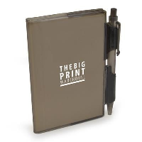 A7 Pvc Note Book And Pen In Black
