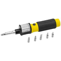 All-In-One Screwdriver In Black Solid-Yellow