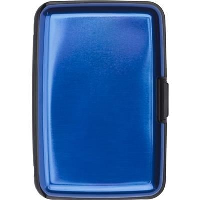 Aluminium Credit Card Or Business Card Holder In Cobalt Blue